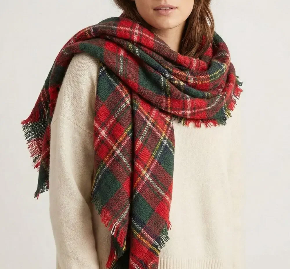 Red Green Blanket Scarf 54